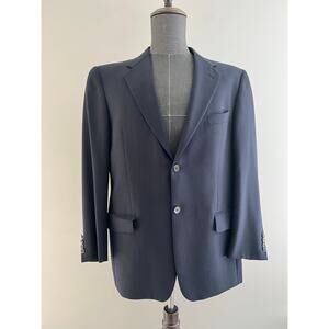 Joseph Abboud 2 Button Blazer Suit Jacket Navy Blue Size 40S SG